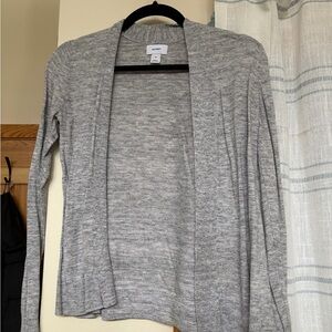 Old Navy Women's Heather Gray Open Front Cardigan